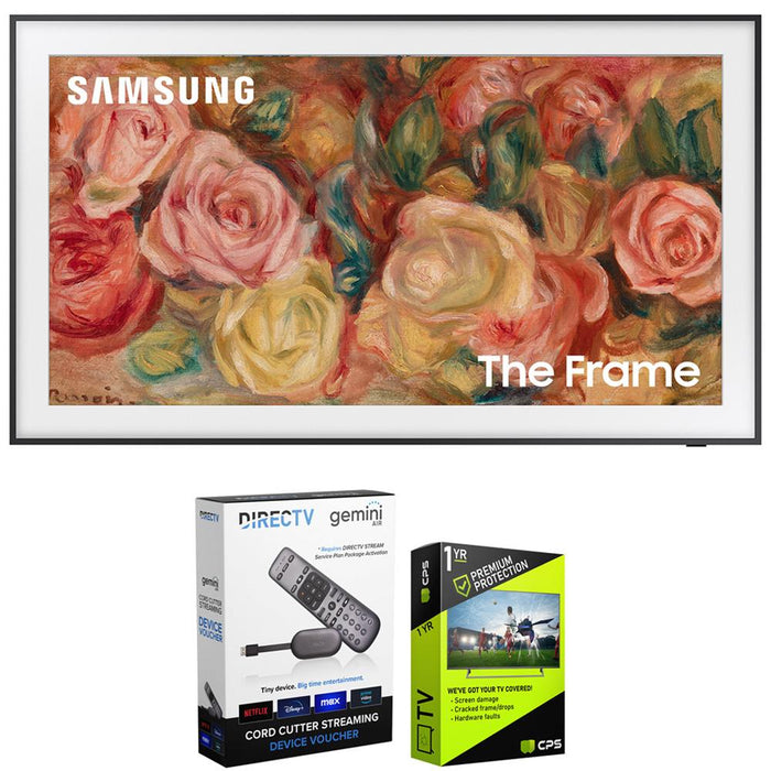 Samsung 65" The Frame QLED 4K TV (2024) Bundle with Redeemable DIRECTV Gemini Air