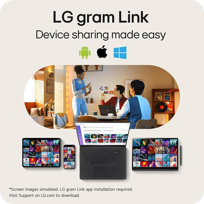 LG gram 14" Intel Ultra 7 155H 32GB/2TB SSD Intel Evo Edition Laptop