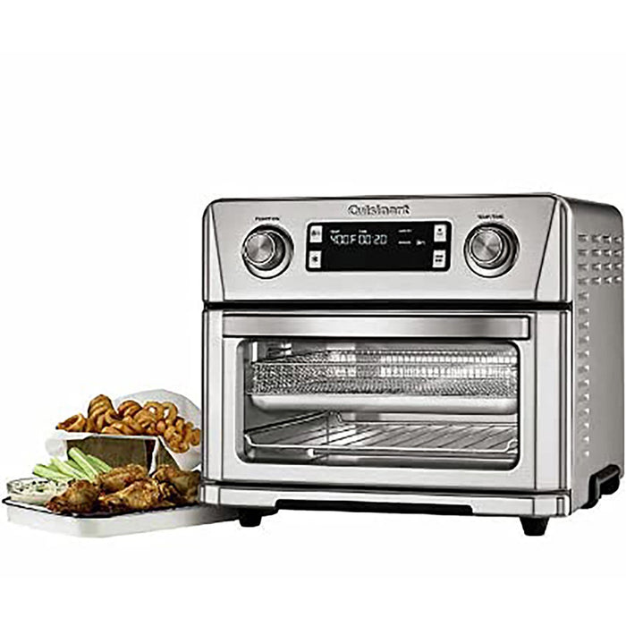 Cuisinart CTOA-130PC2 Digital Model Airfryer Toaster Oven, 0.6 cu ft, Silver, Refurbished