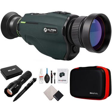 Alpen Optics Apex 54mm Thermal Monocular, HD AMOLED Display w/ Accessories Bundle