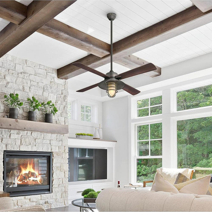 Westinghouse 7306900 Porto Craftsman-Style 52" LED Ceiling Fan w/ Light + Remote Control