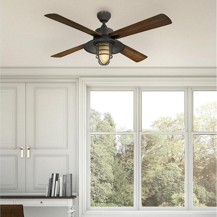 Westinghouse 7306900 Porto Craftsman-Style 52" LED Ceiling Fan w/ Light + Remote Control