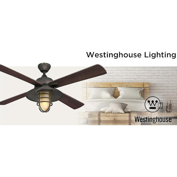 Westinghouse 7306900 Porto Craftsman-Style 52" LED Ceiling Fan w/ Light + Remote Control