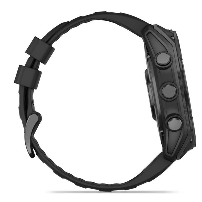 Garmin Fenix 8 51mm AMOLED Sapphire, Carbon Gray DLC Titanium w/ Black/Pebble Gray Band