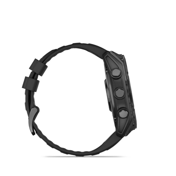 Garmin Fenix 8 51mm AMOLED Sapphire, Carbon Gray DLC Titanium w/ Black/Pebble Gray Band