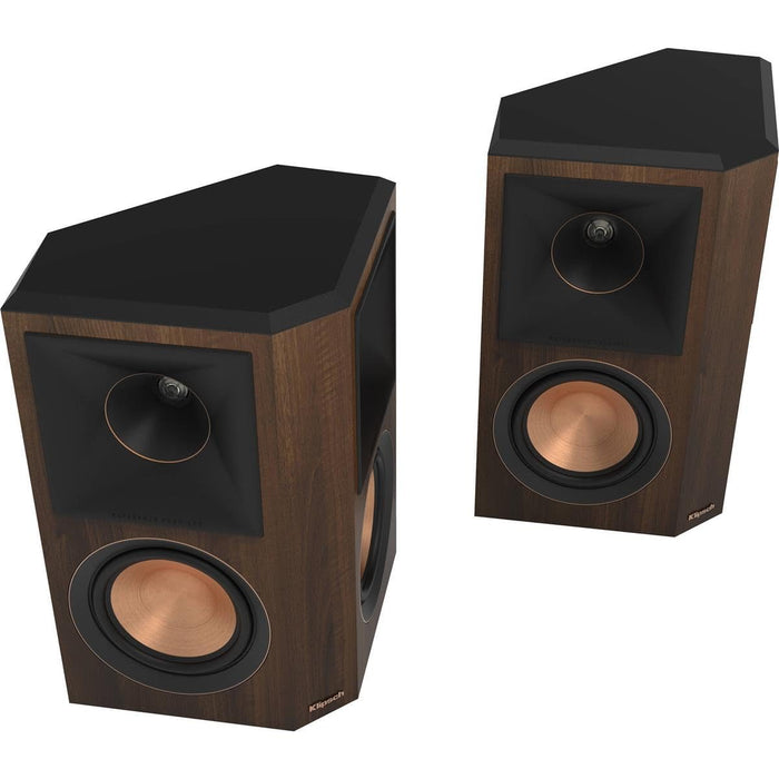 Klipsch RP-502S II Speaker Superior Surround Sound with Enhanced Acoustics - Walnut Pair