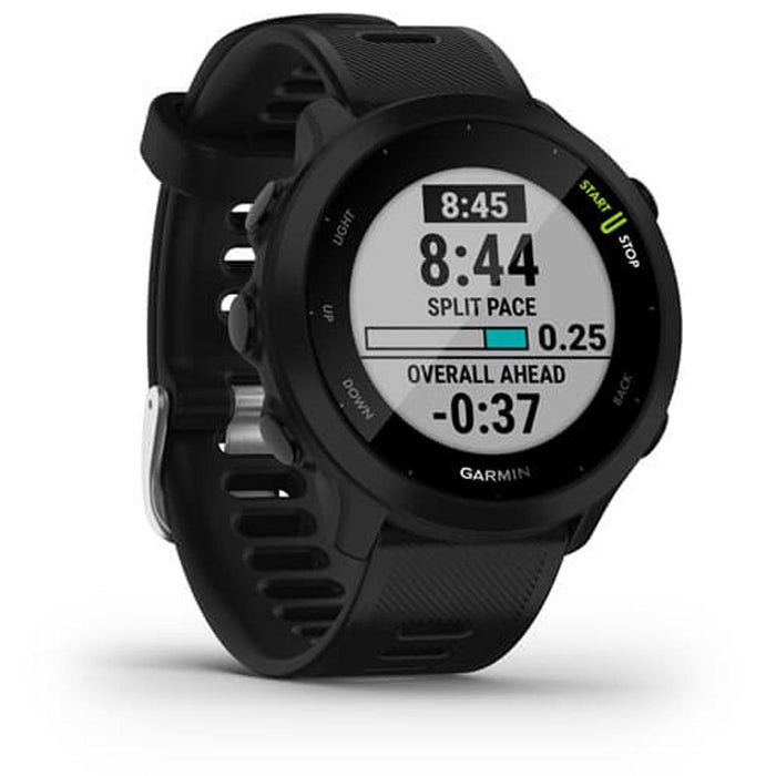 Garmin Forerunner 55 GPS Running Watch Activity Tracker & Workout Towel & Safety Light