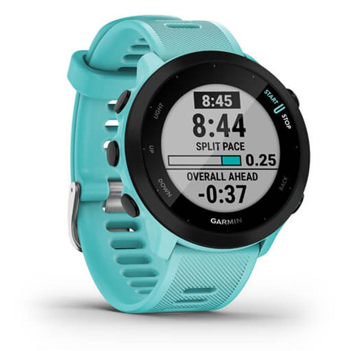 Garmin Forerunner 55 GPS Running Watch Activity Tracker & Workout Towel & Safety Light