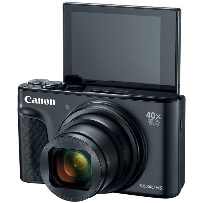 Canon PowerShot SX740 HS 20.3MP 40x Optical Zoom with 4K Video Recording (Black)