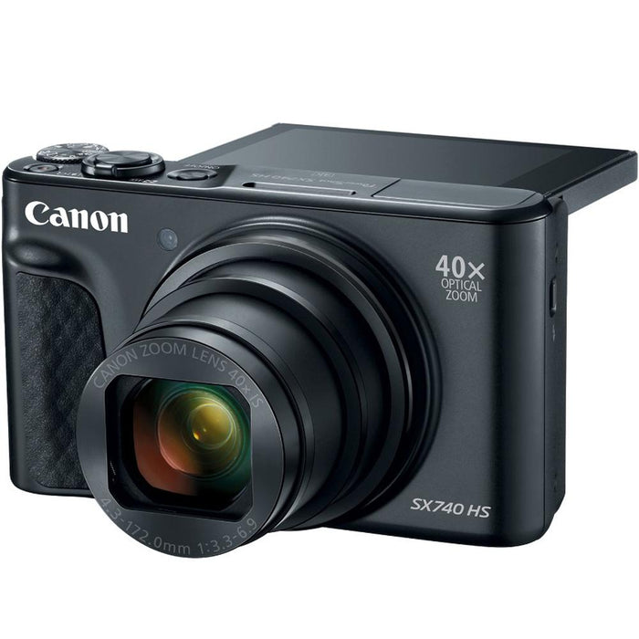 Canon PowerShot SX740 HS 20.3MP 40x Optical Zoom with 4K Video Recording (Black)