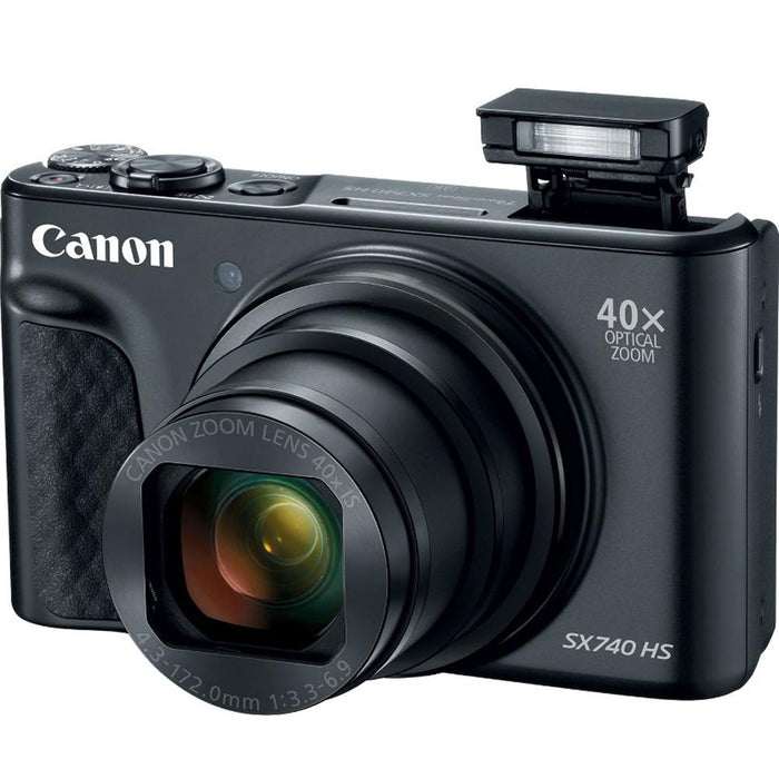 Canon PowerShot SX740 HS 20.3MP 40x Optical Zoom with 4K Video Recording (Black)