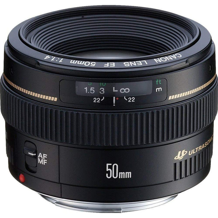 Canon EF 50mm f/1.4 USM Standard & Medium Telephoto Prime Lens for Canon SLR Cameras