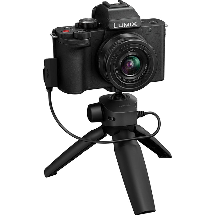 Panasonic LUMIX G100 Mirrorless Camera 4K Vlogging Kit w/ 12-32mm Lens + Tripod DC-G100VK