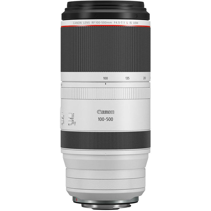 Canon RF 100-500mm f/4.5-7.1 L IS USM Full Frame Telephoto Lens for RF Mount 4112C002