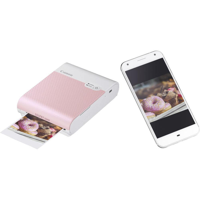 Canon SELPHY Square QX10 Compact Photo Printer - Pink (4109C002)