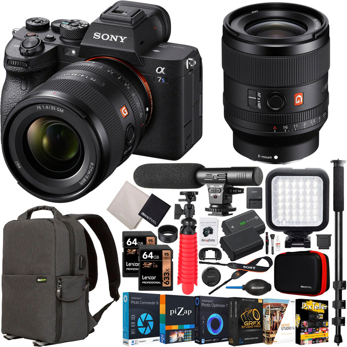 Sony a7S III Mirrorless Full Frame Camera +FE 35mm F1.4 GM Lens SEL35F14GM Kit Bundle