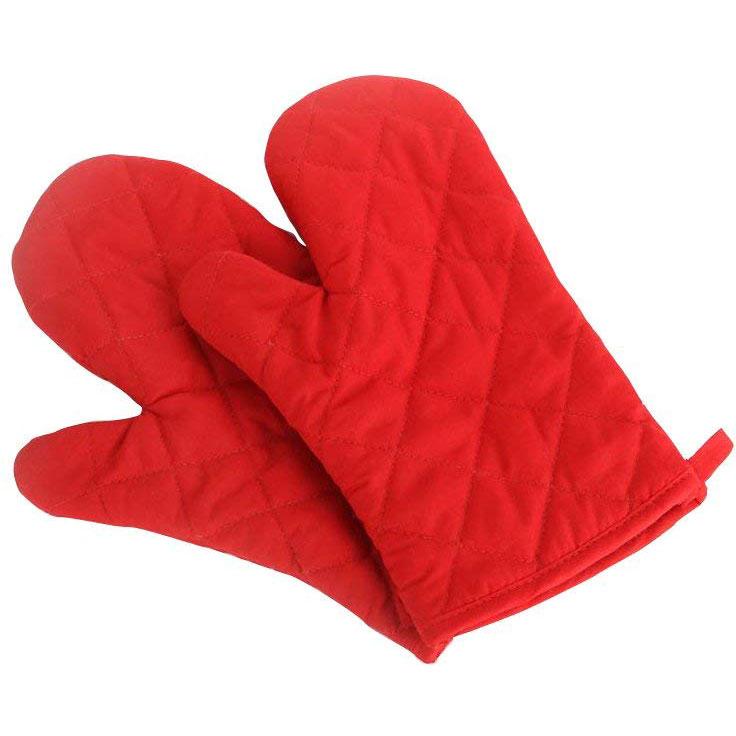 Deco Essentials Pair of Red Heat Resistant Oven Mitt - RDMITT — Beach Camera