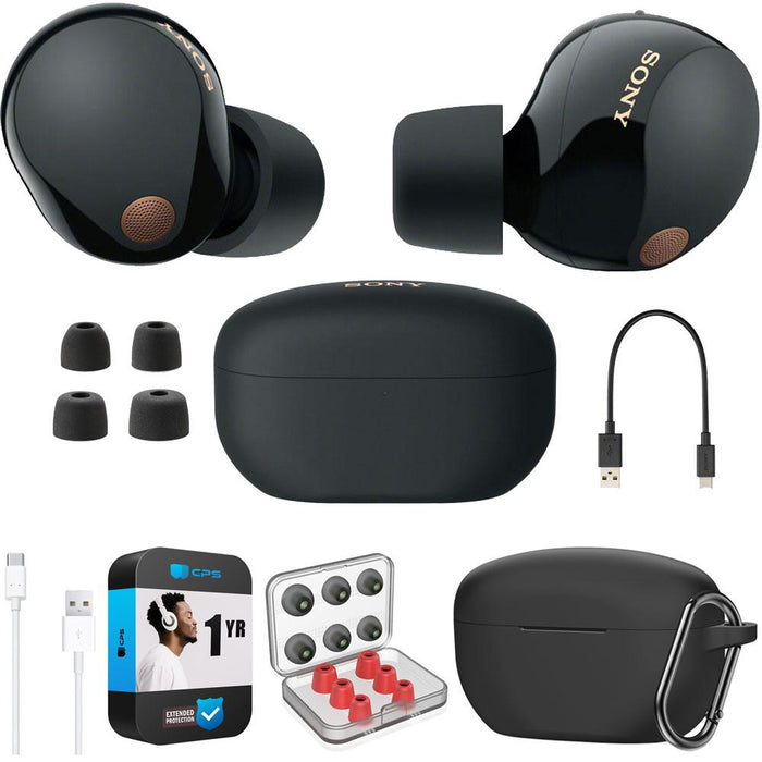 Sony Noise Canceling Truly Wireless Earbuds Black Accessories War