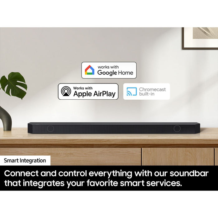 Samsung Q-series 3.1.2 ch. Wireless Dolby ATMOS Soundbar w/ Q-Symphony, HW-QS730D (2024)