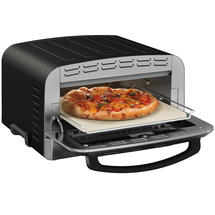 Cuisinart Indoor Portable Countertop Pizza Oven, Black Bundle with Pizza Peel & Warranty