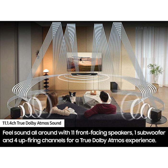 Samsung Q-series 11.1.4 ch. Wireless Dolby Soundbar with Q-Symphony 2024 Refurb.