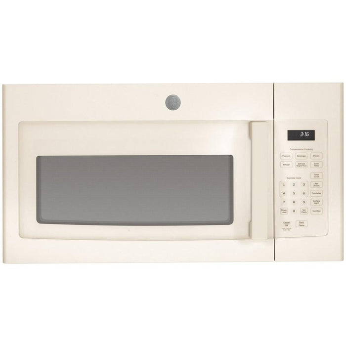 GE 1.6 Cu Ft. Over-the-Range Microwave Oven Bisque + Oven Mitt & 3 Year Warranty