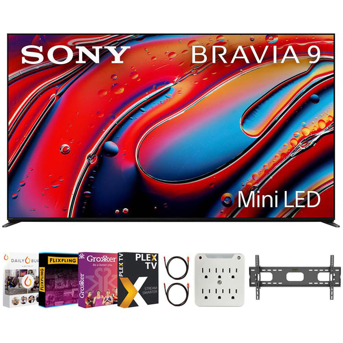 Sony BRAVIA 9 65" 4K HDR Smart QLED Mini-LED TV (2024) with Movies Streaming Pack
