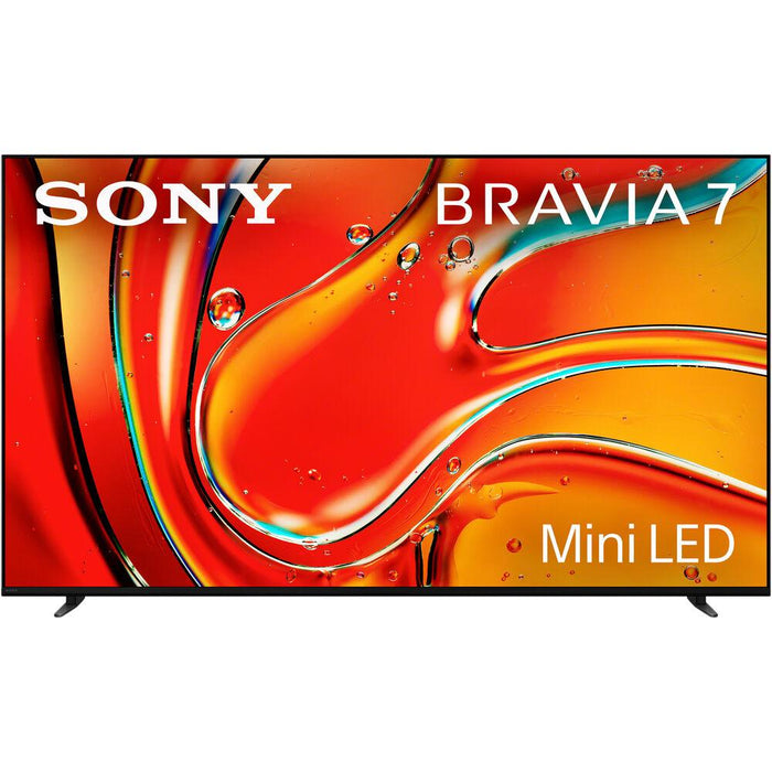 Sony BRAVIA 7 85" 4K HDR QLED Mini-LED TV (2024) with Deco Gear Home Theater Bundle