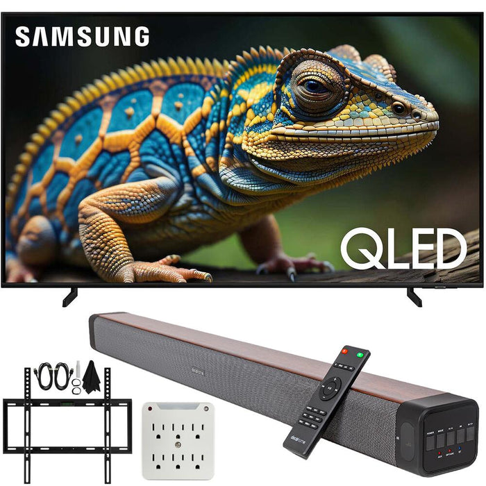 Samsung QN32Q60D 32 Inch QLED 4K Smart TV (2024) + Premium Soundbar + Mount Kit