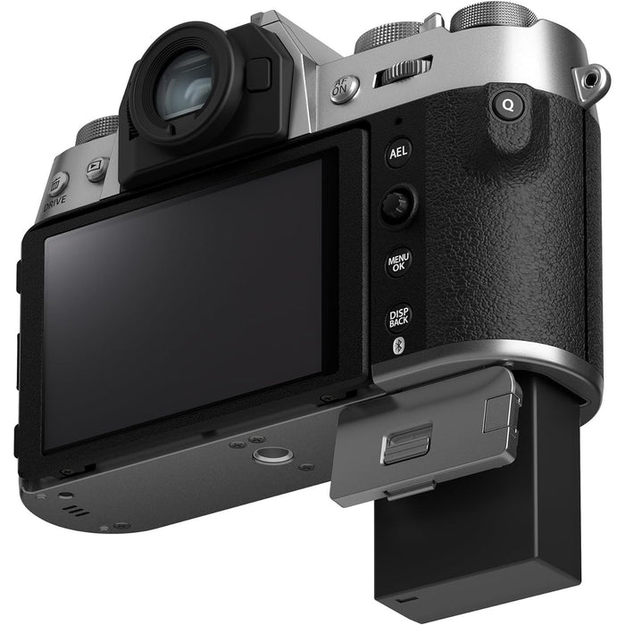 Fujifilm X-T50 Mirrorless Digital Camera (Silver) with XC15-45mmF3.5-5.6 OIS PZ Lens Kit