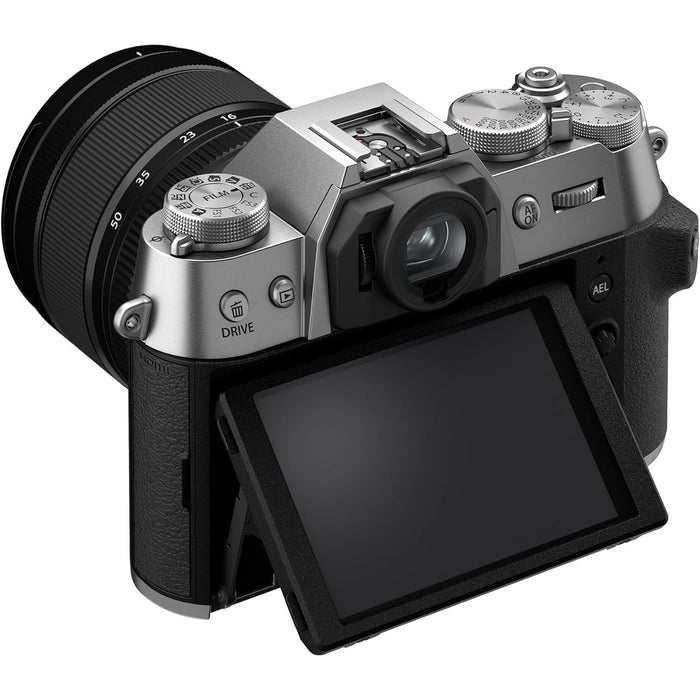 Fujifilm X-T50 Mirrorless Digital Camera (Silver) w/ XF16-50mmF2.8-4.8 R LM WR Lens Kit