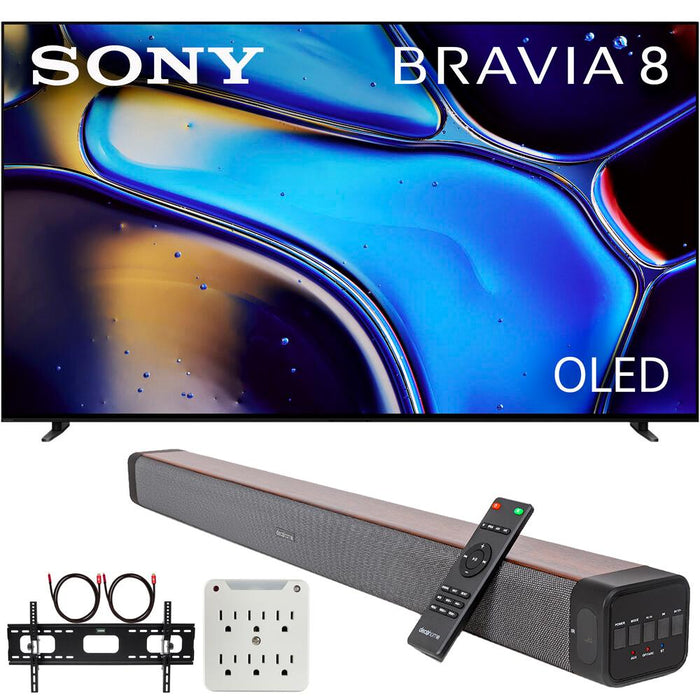 Sony BRAVIA 8 K55XR80 55" 4K HDR OLED TV (2024) + Premium Soundbar + Mount Kit
