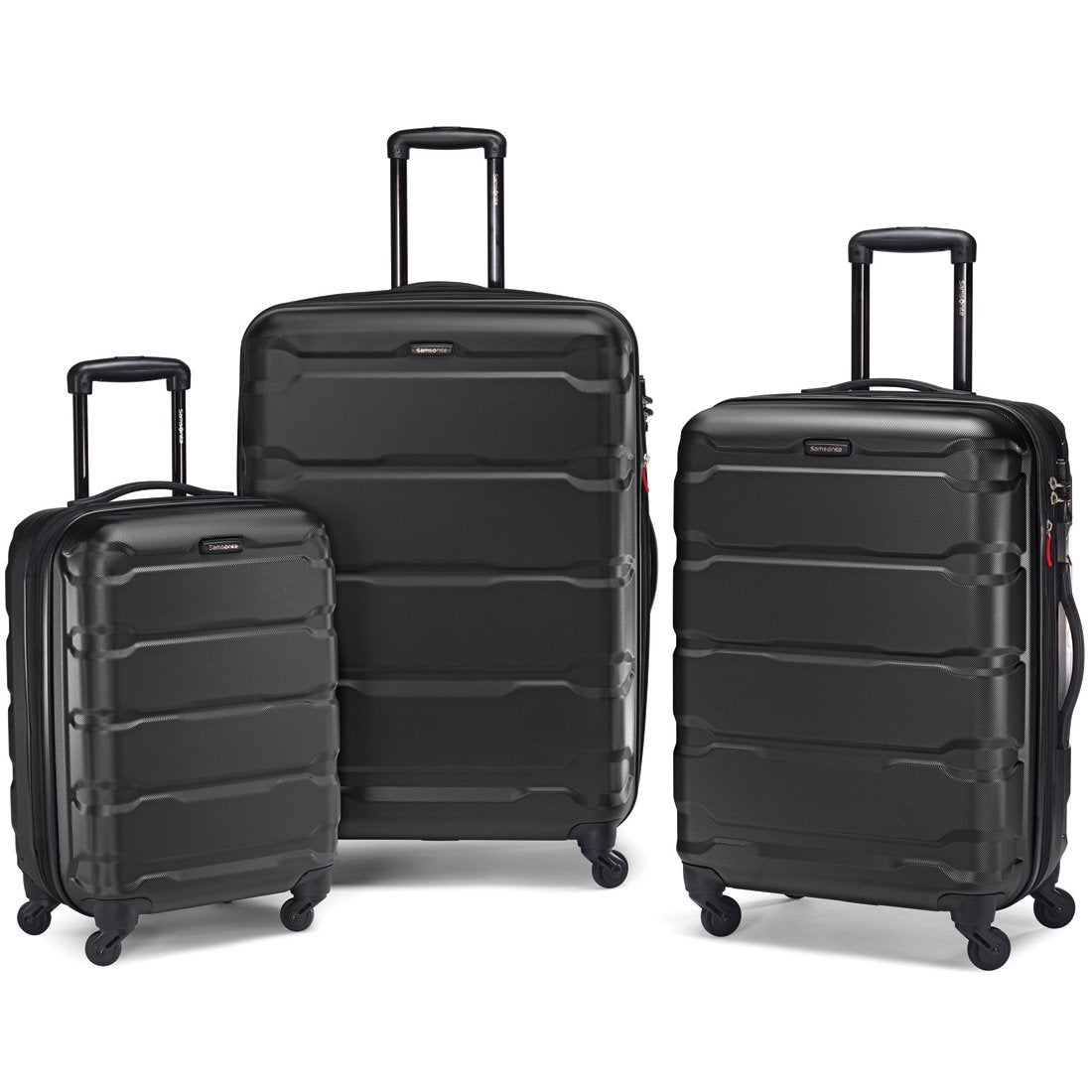 Elite Luggage Omni 3-Piece Hardside Spinner Luggage Set, Black EL09075K -  The Home Depot