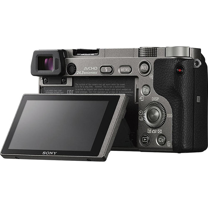 Sony Alpha a6000 Mirrorless Interchangeable-lens Camera w/ 16-50mm lens -  Gray