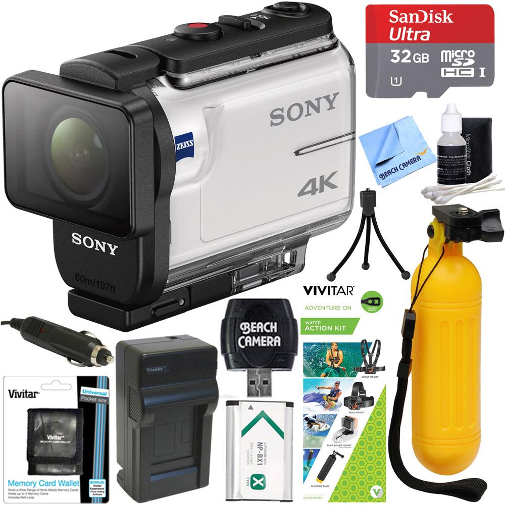 Sony FDR-X3000 4K Action Camera w/ Balanced Optical SteadyShot + Water  Action Kit