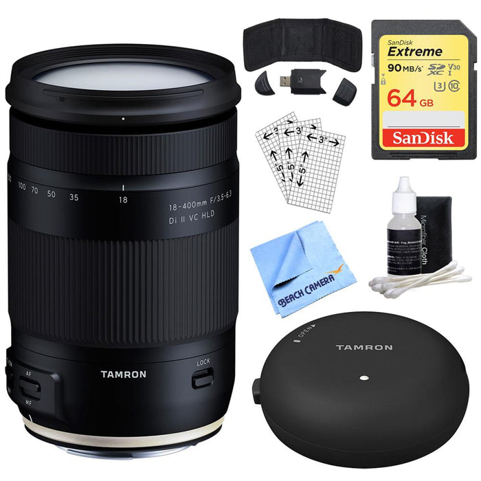 Tamron 18-400mm f/3.5-6.3 Di II VC HLD All-In-One Zoom Lens + 64GB