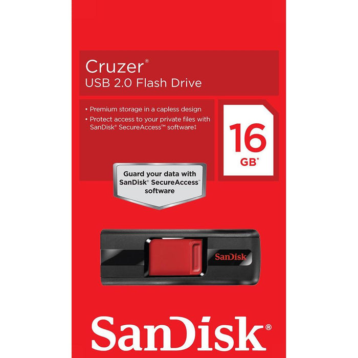  SanDisk 16GB Cruzer USB 2.0 Flash Drive - SDCZ36-016G-B35 :  Electronics