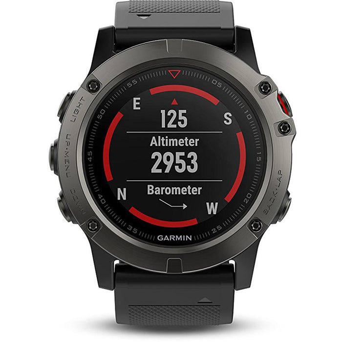 Garmin Fenix 5X Sapphire Multisport 51mm GPS Watch + Extended Warranty Bundle