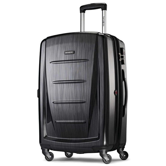 Samsonite Winfield 2 Fashion HS Spinner 24" Anthracite + Luggage Accessory Kit