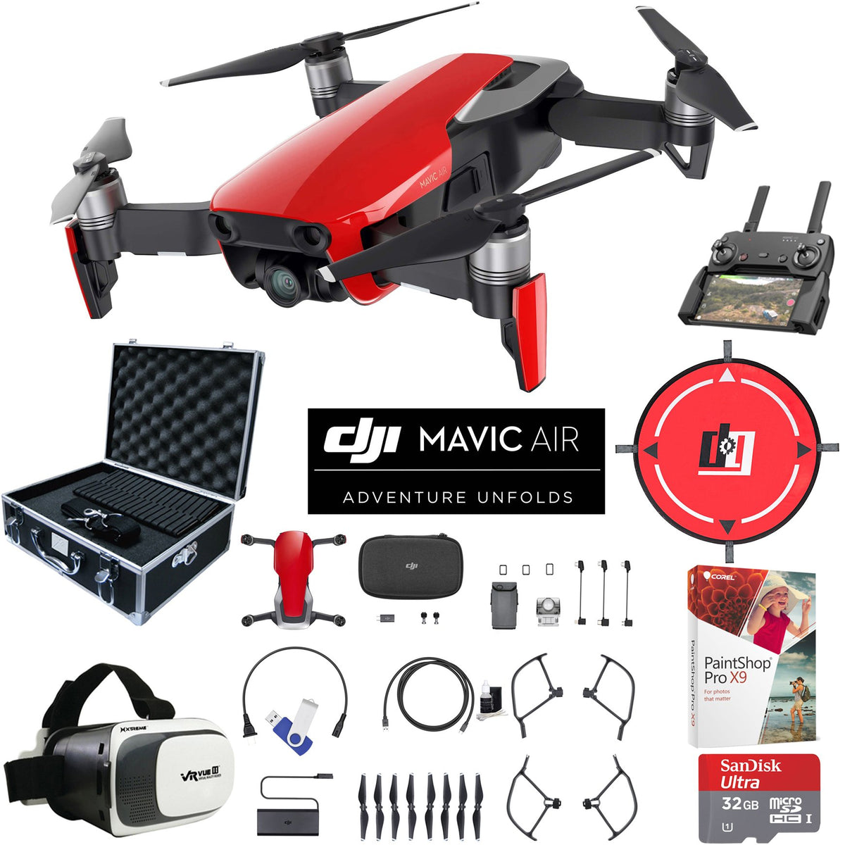 DJI Mavic Pro 4K Quadcopter Drone With 3D VR Bundle