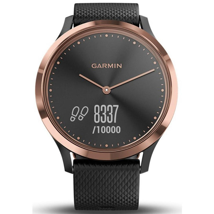 Garmin Vivomove HR,Sport Smartwatch Rose Gold (Small/Medium) + Extended Warranty