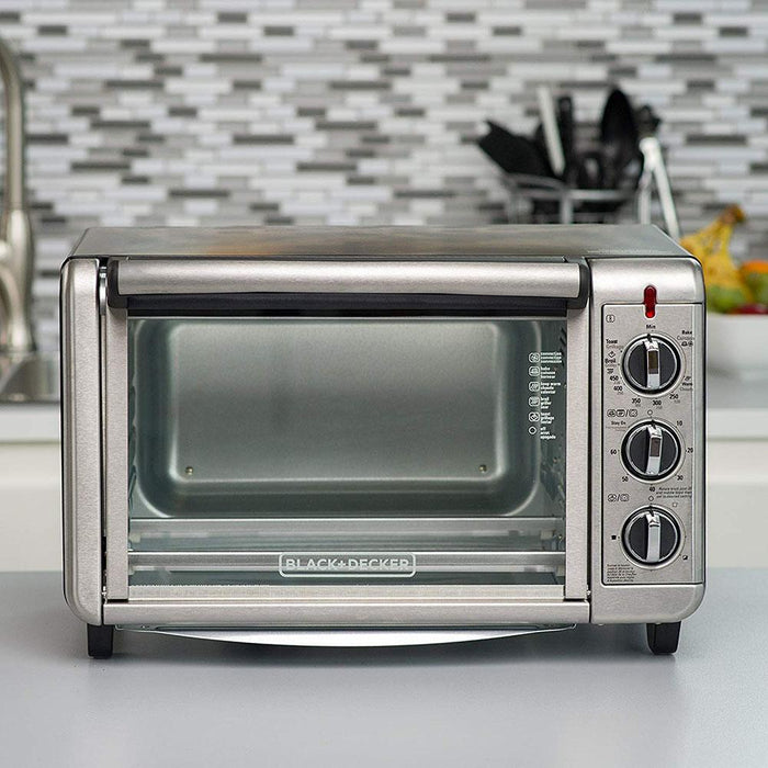 Black+Decker TO3210SSD 6-Slice Convection Countertop Toaster Oven