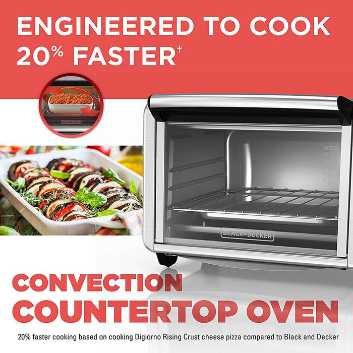 TO3210SSD 6-Slice Convection Countertop Toaster Oven, Silver