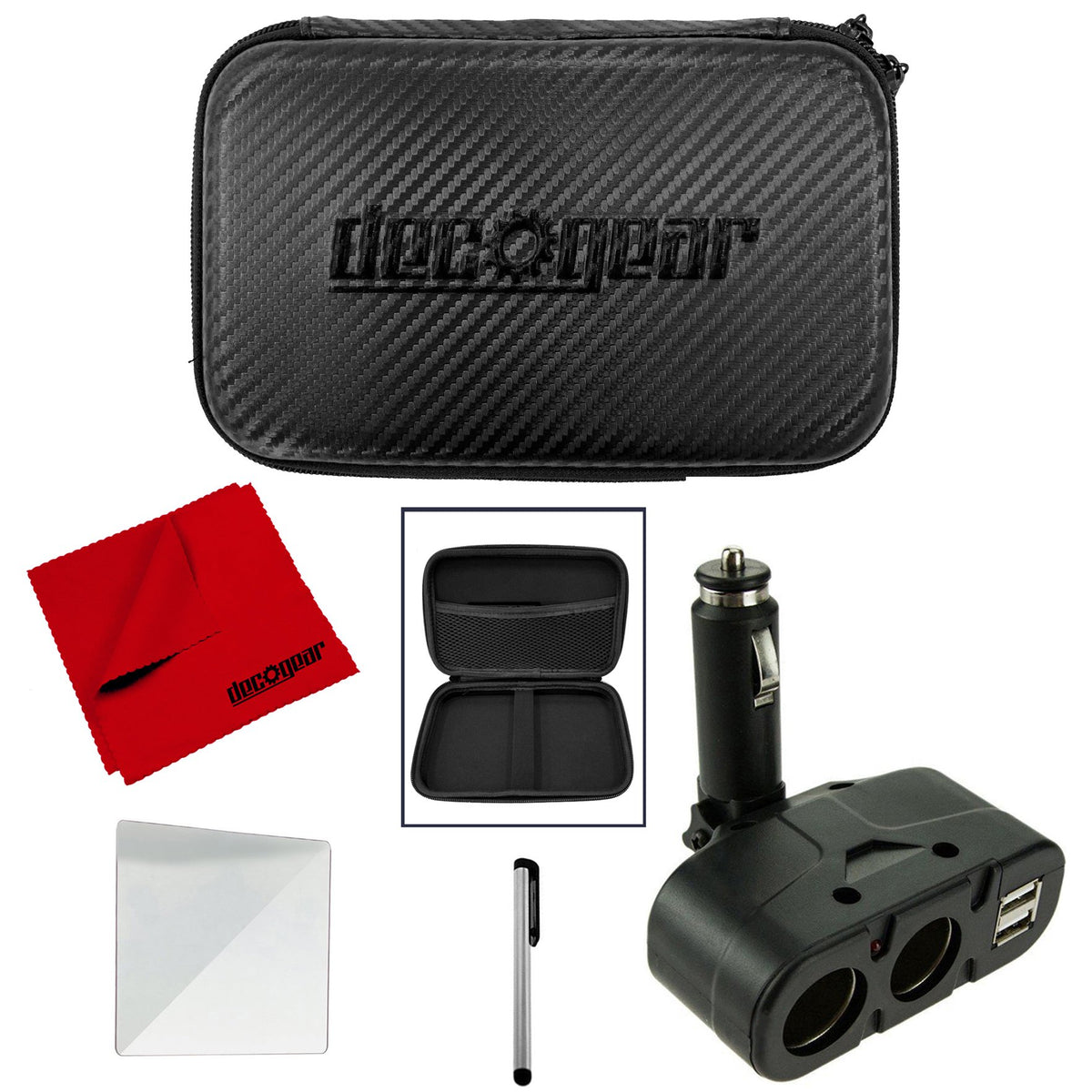 Hard 7" EVA Tablet/GPS USB/DC Car Charger, Stylus, Screen Protector, Cloth — Beach Camera