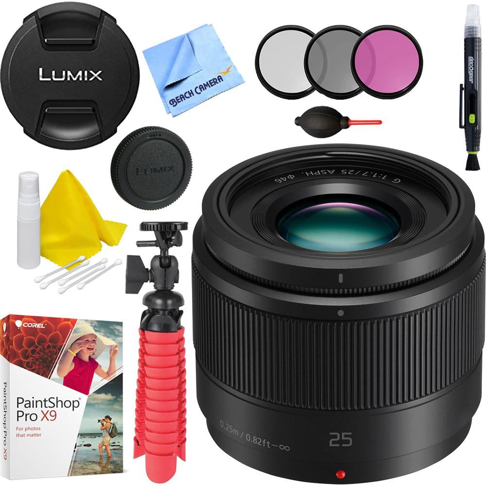 Panasonic Lumix G 25mm f/1.7 ASPH. Lens (Black) - H-H025K with