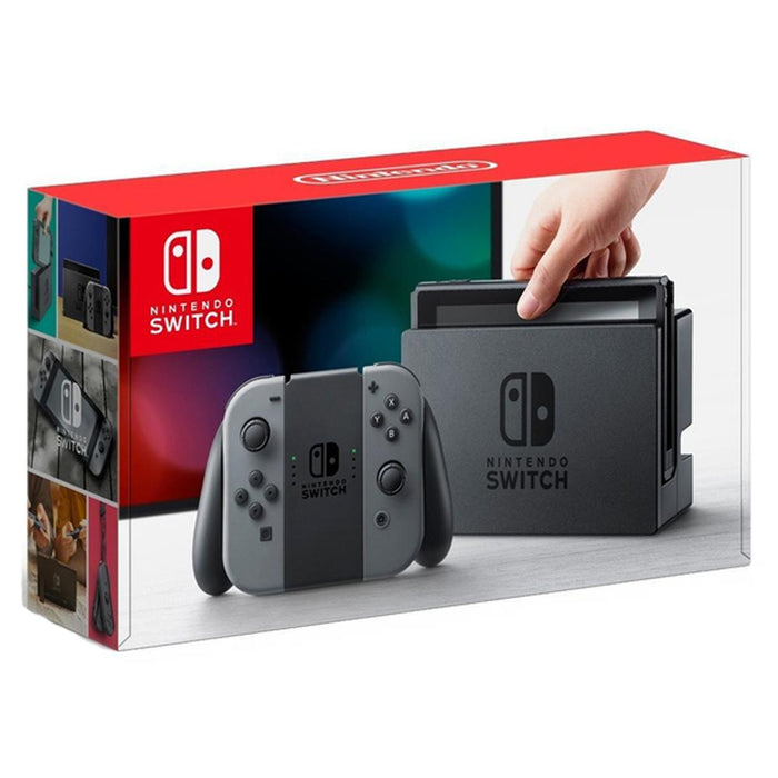 Nintendo Switch 32GB Console Gray Joy Con + Mario Kart 8 Deluxe & Super Mario Party Kit