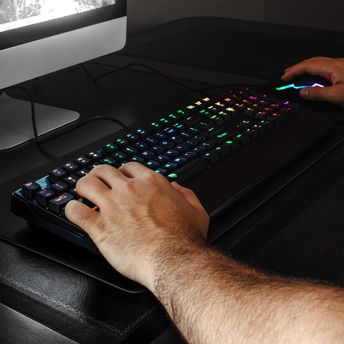 Deco Gear Mechanical RGB Keyboard with RGB Gaming Mouse & Extended Mouse Pad