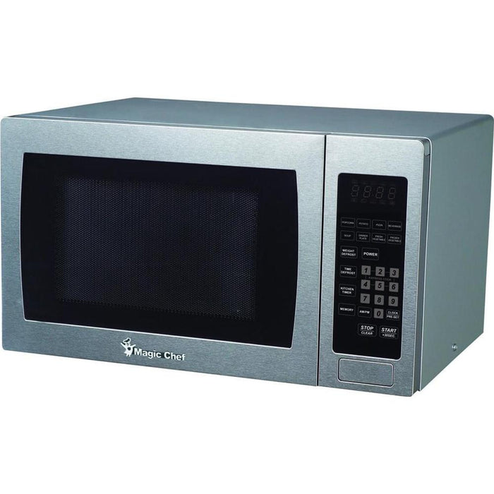 Magic Chef 0.9 cu. ft. Countertop Microwave in Stainless Steel