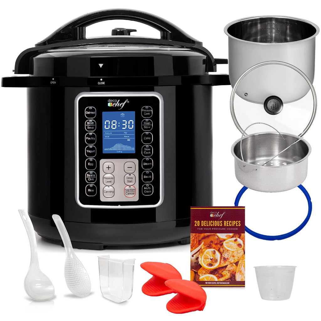 8QT 10-in-1 Pressure & Slow Cooker, Multi-Modes w/ Accessories