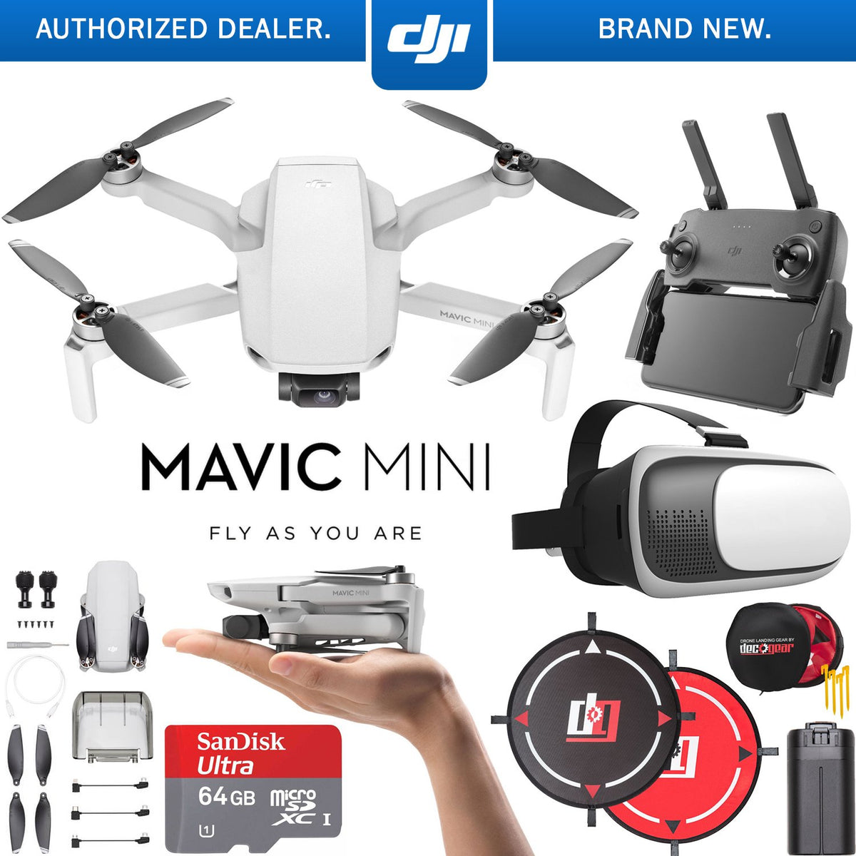 DJI Mavic Mini Drone Quadcopter CP.MA.00000120.01 with Remote